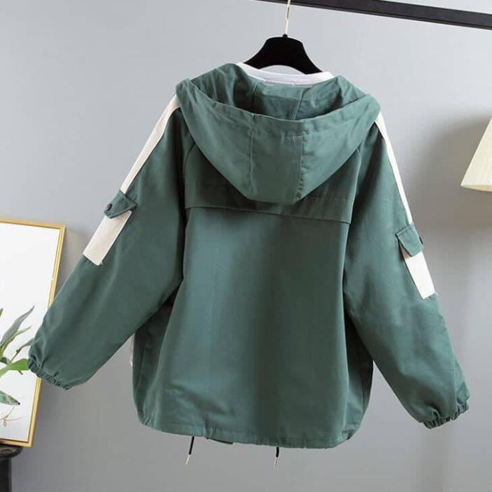 Áo khoác Kaki phối 6 túi hộp chất kaki ngoại Form rộng Unisex Nam Nữ Couple đều mặc được thời trang kim gia