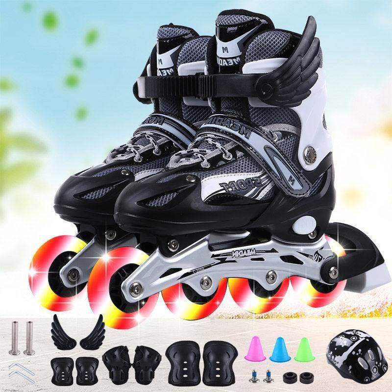 Giày trượt patin Sport cao cấp phát sáng dành cho trẻ em người lớn có thể điều chỉnh to nhỏ mẫu mới new 202
