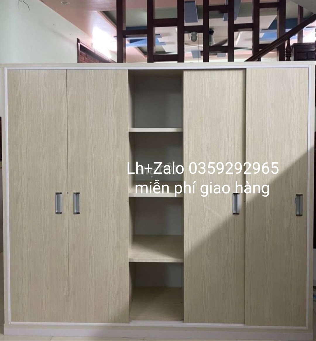 Tủ nhựa đài Loan 5 cánh cửa lùa