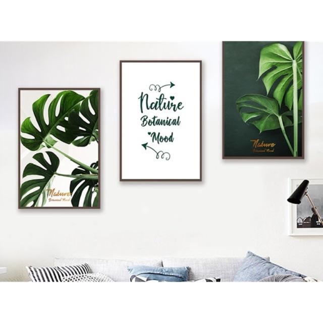 Tranh canvas decor phong cách Bắc Âu KT:40x60cmx3 bức