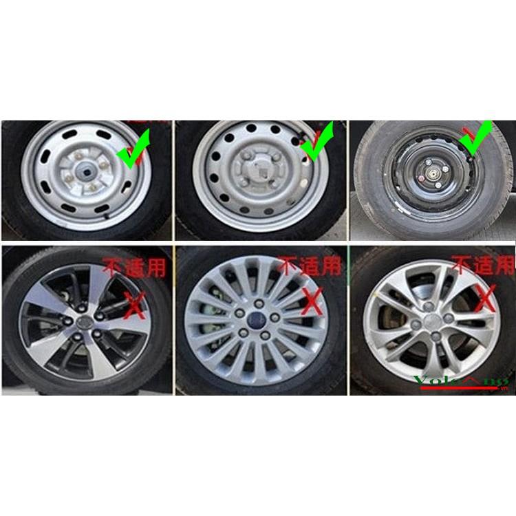 Ốp Chụp Mâm  Xe Ô Tô Logo Hình Ngôi Sao