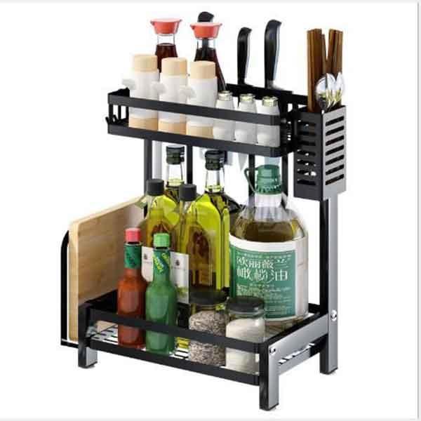 Kệ Gia Vị 3 Tầng Thông Minh Chất Liệu Sắt Hộp Cao Cấp Sơn Tĩnh Điện