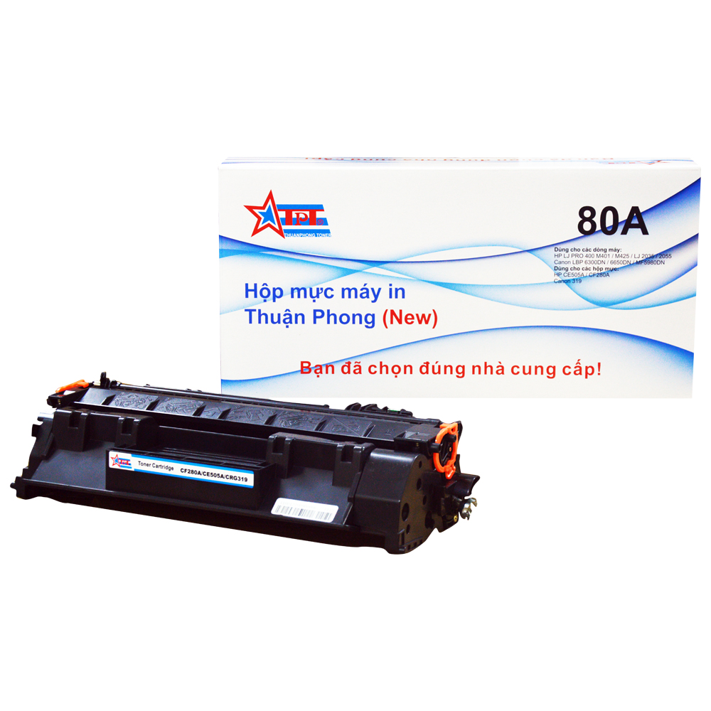 Hộp mực Thuận Phong 80A / 05A  dùng cho máy in HP M401/ M425/ P2035/ P2055 / Canon LBP 251/ 6300/ MF411/ 5980 – Hàng Chính Hãng