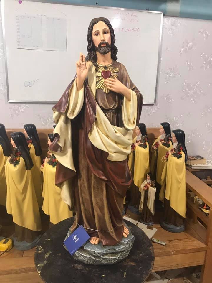 Tượng Thánh Tâm Chúa Giesu cao 60 cm