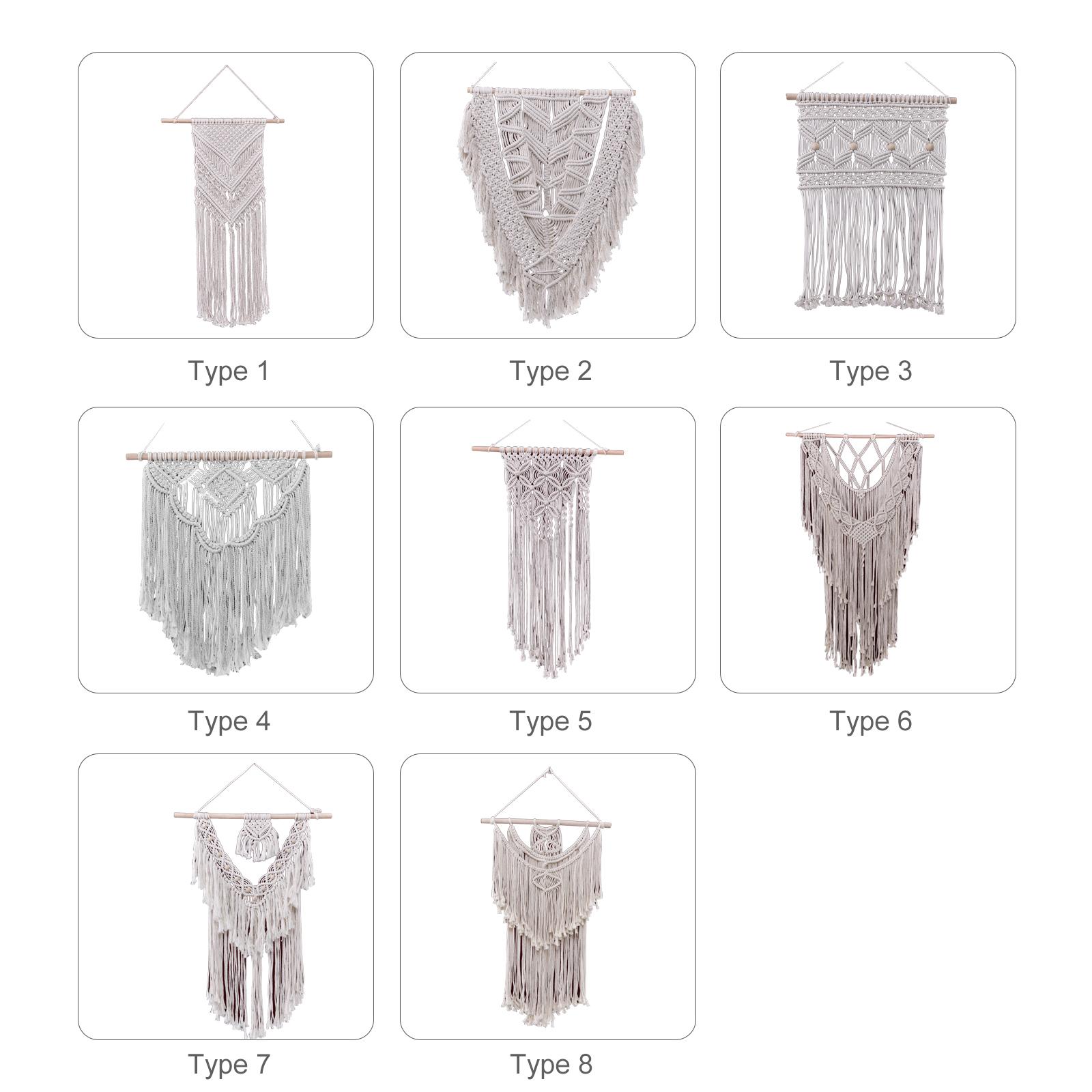 Thảm dệt Macrame treo tường trang trí phong cách Boho được làm bằng sợi bông cao cấp