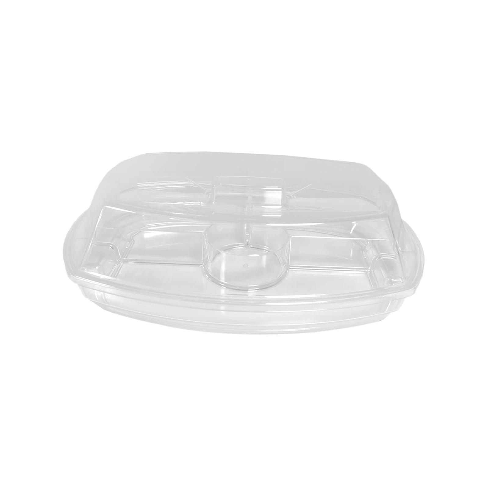 Ice Serving Tray Catering Trays Ice Serving 4 Compartment for Meats Vegetables Salad