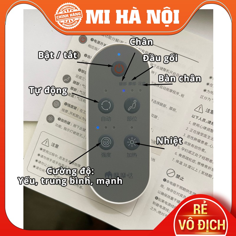 Máy massage đầu gối, massage chân đa năng Xiaomi Momoda SX383 - Hàng chính hãng