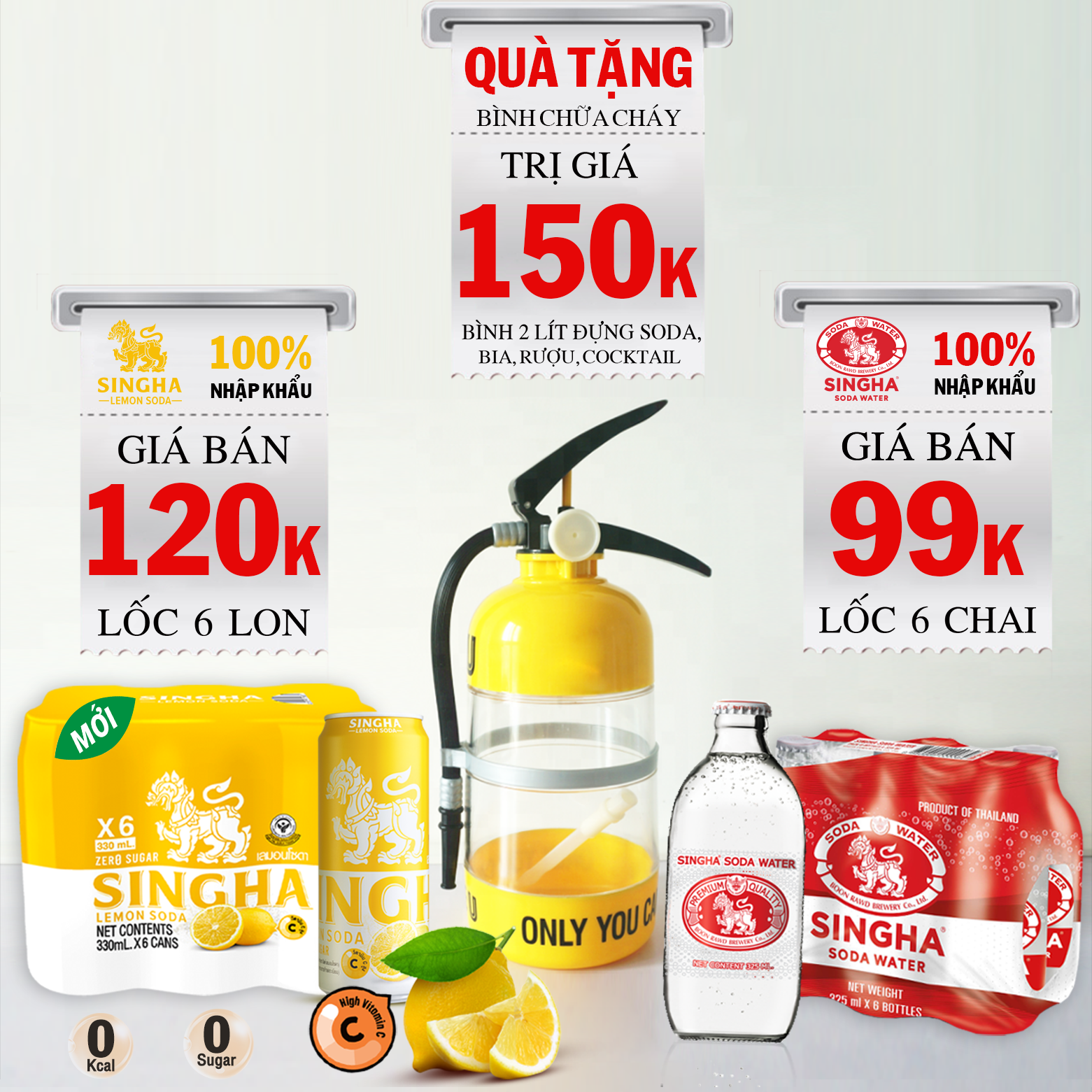 Nước soda SINGHA  (Combo đặc biệt)