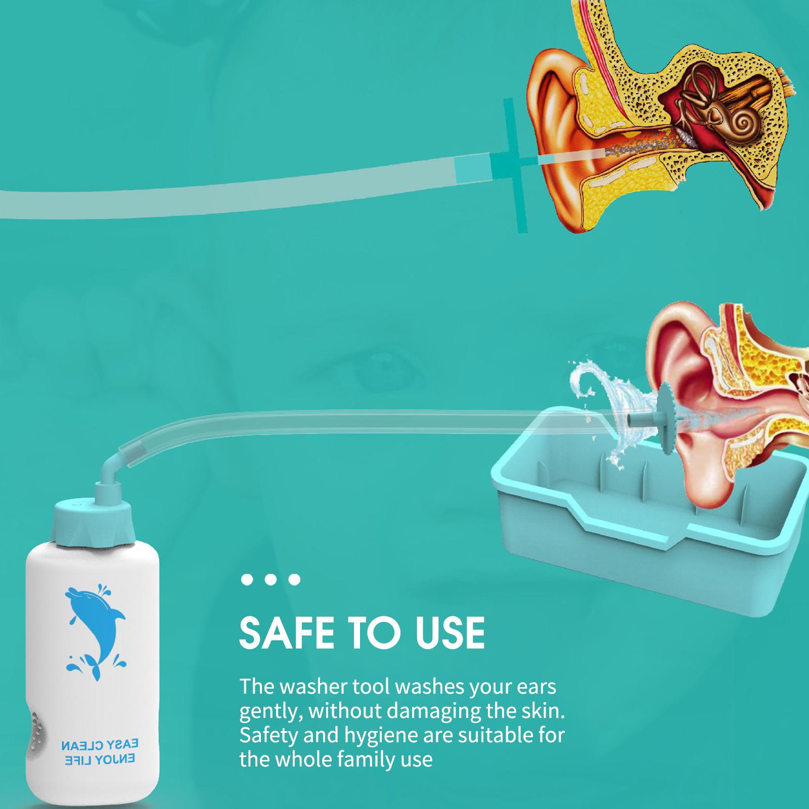 Bộ Dụng Cụ Rửa Tai Có Hộp Đựng Cho Người Lớn Và Trẻ Em Làm Sạch Tai Và Lấy Ráy Tai Ear Washer Bottle