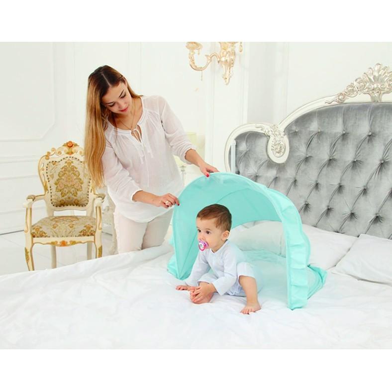 MÙNG NGỦ CHỐNG MUỖI CÔN TRÙNG CÁCH ÂM XẾP GỌN CHO BÉ CAO CẤP BABYBOO Size L