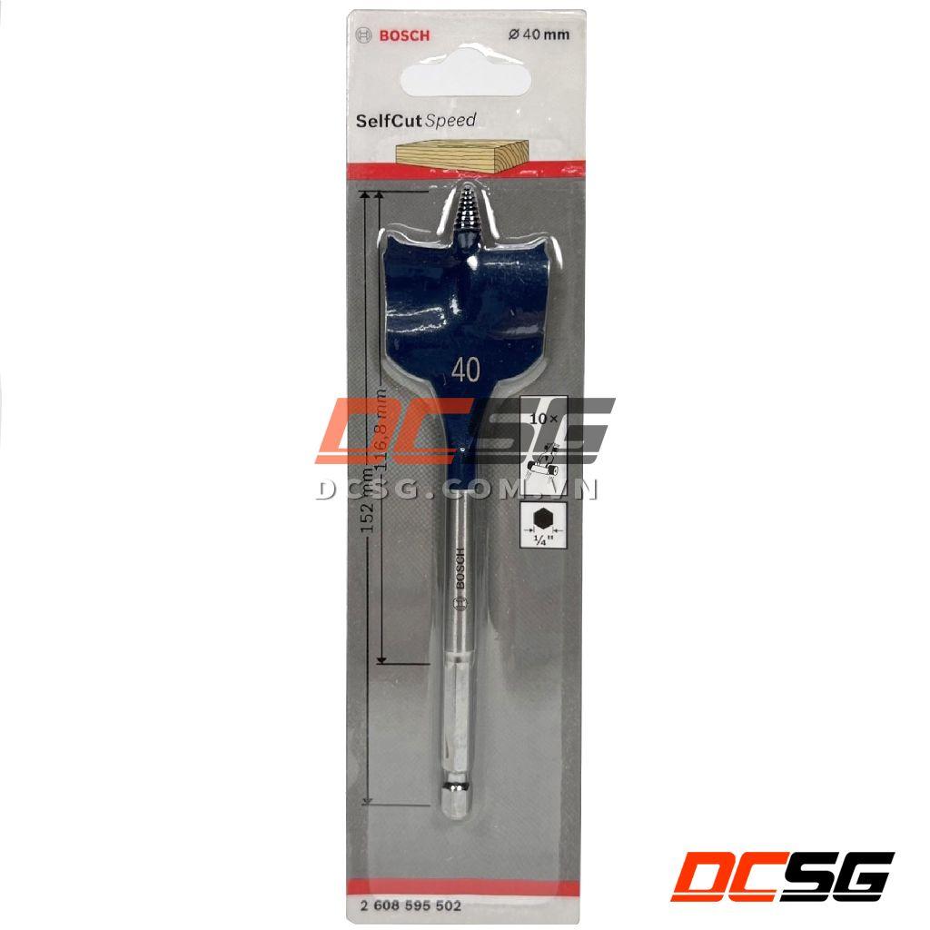 Bộ mũi khoét gỗ đuôi cá SelfCut Speed Bosch | DCSG