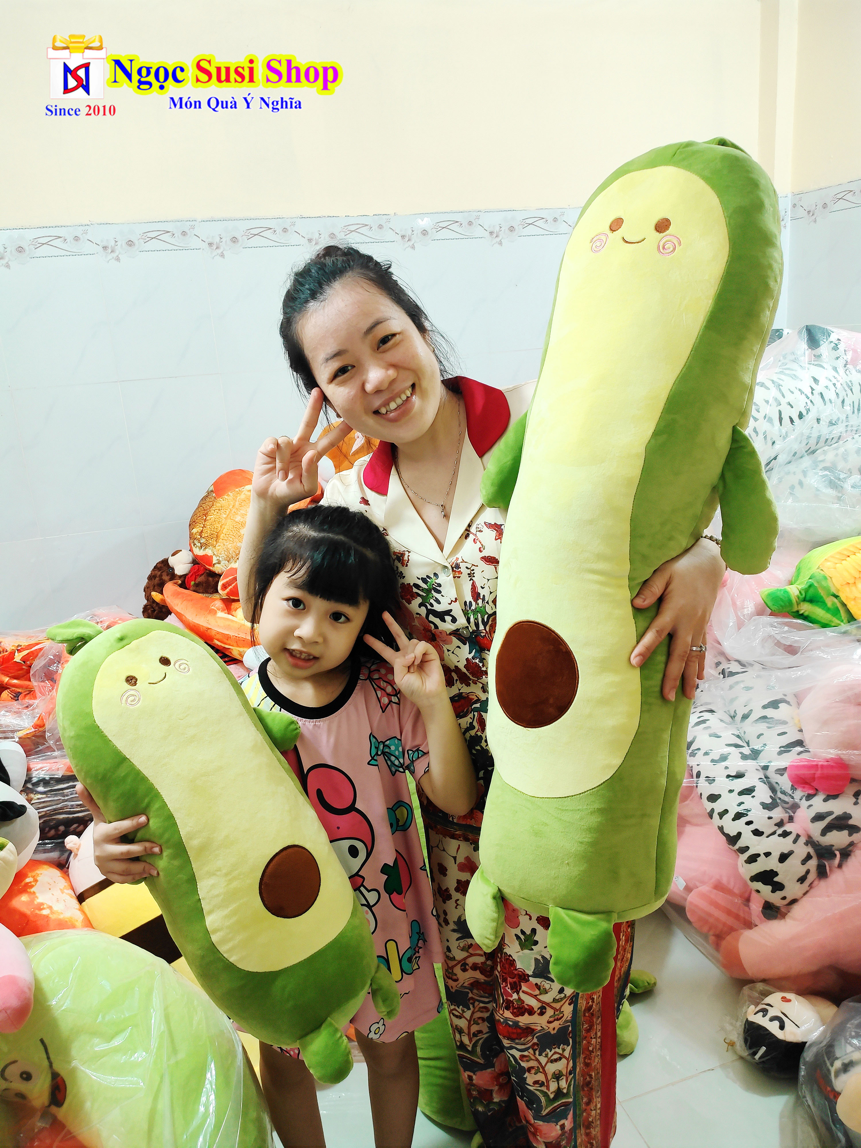 GẤU BÔNG TRÁI BƠ SIÊU DÀI KHỔNG LỒ - SIÊU MỊN