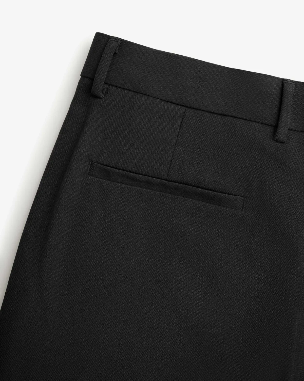 Quần tây nam màu đen form suông dài ngang mắt cá chân. Form Slim cropped - ROUTINE 10F24PFO002 | LASTORE MENSWEAR