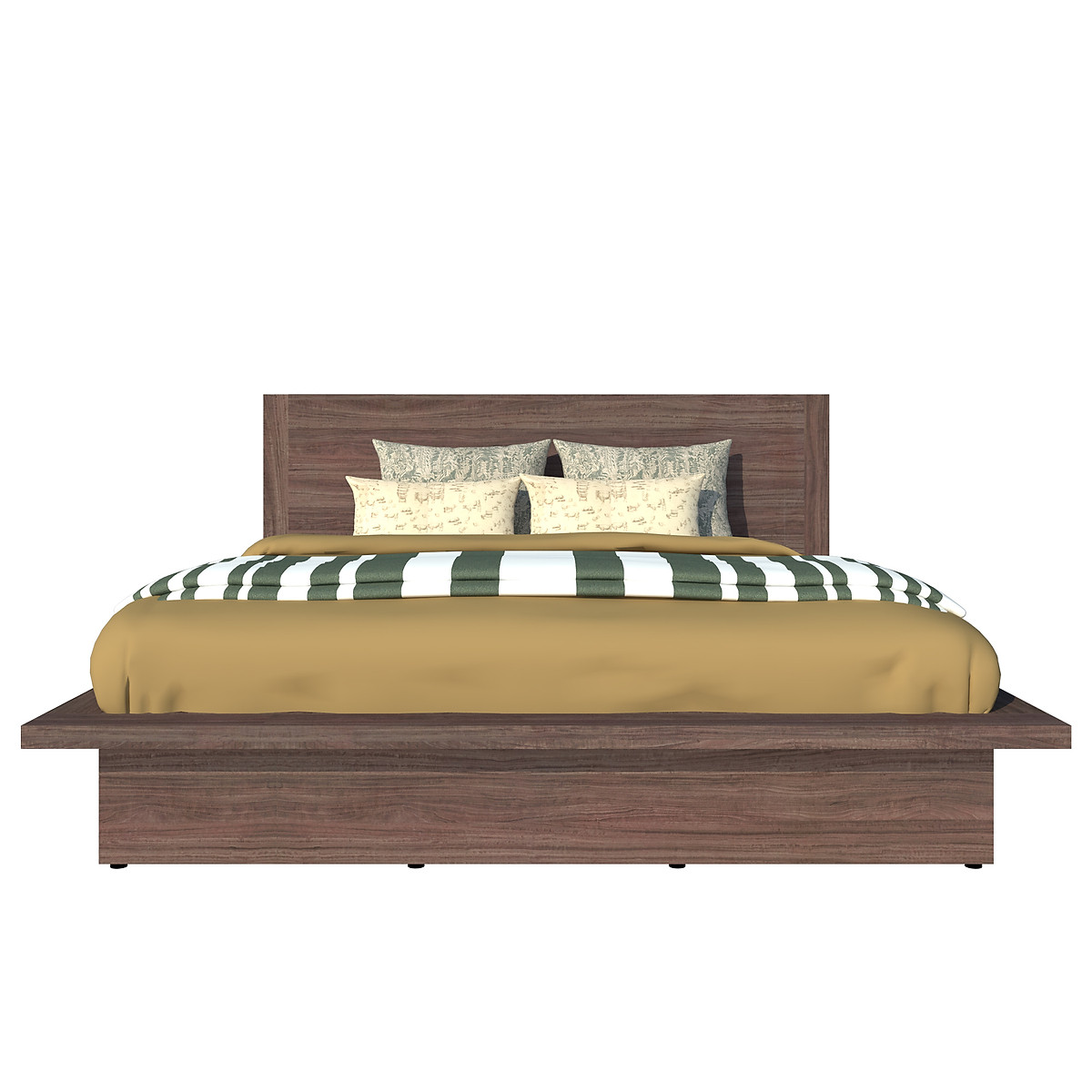 Giường ngủ cao cấp Tundo màu nâu 160cm x 200cm