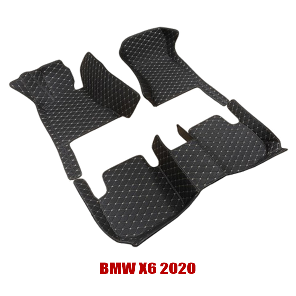 Thảm sàn 5D 6D cho xe 5 chỗ BMW X6 2019-2023 không mùi, không thấm nước, phủ kín 90% sàn xe