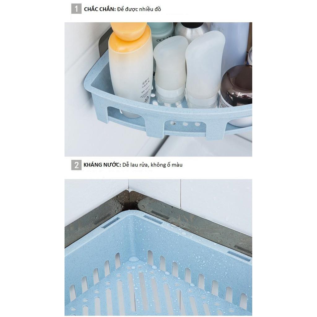 Kệ góc để đồ nhà tắm chuyên dụng 1 cái 25x25x6cm - Màu ngẫu nhiên