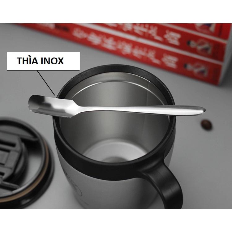 LY GIỮ NHIỆT CÀ PHÊ,TRÀ INOX 304 CREATIVE 330ML CHẤT LƯỢNG KÈM MUỖNG KHUAY INOX - ly uống trà - bình nước giữ nhiệt - binh giư nhiet inox - ly giu nhiet inox - bình uống nước thép không rỉ - ly uống nước"