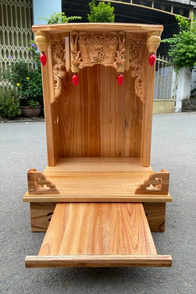 Bàn thờ thần tài ngang 42cm BTX42T