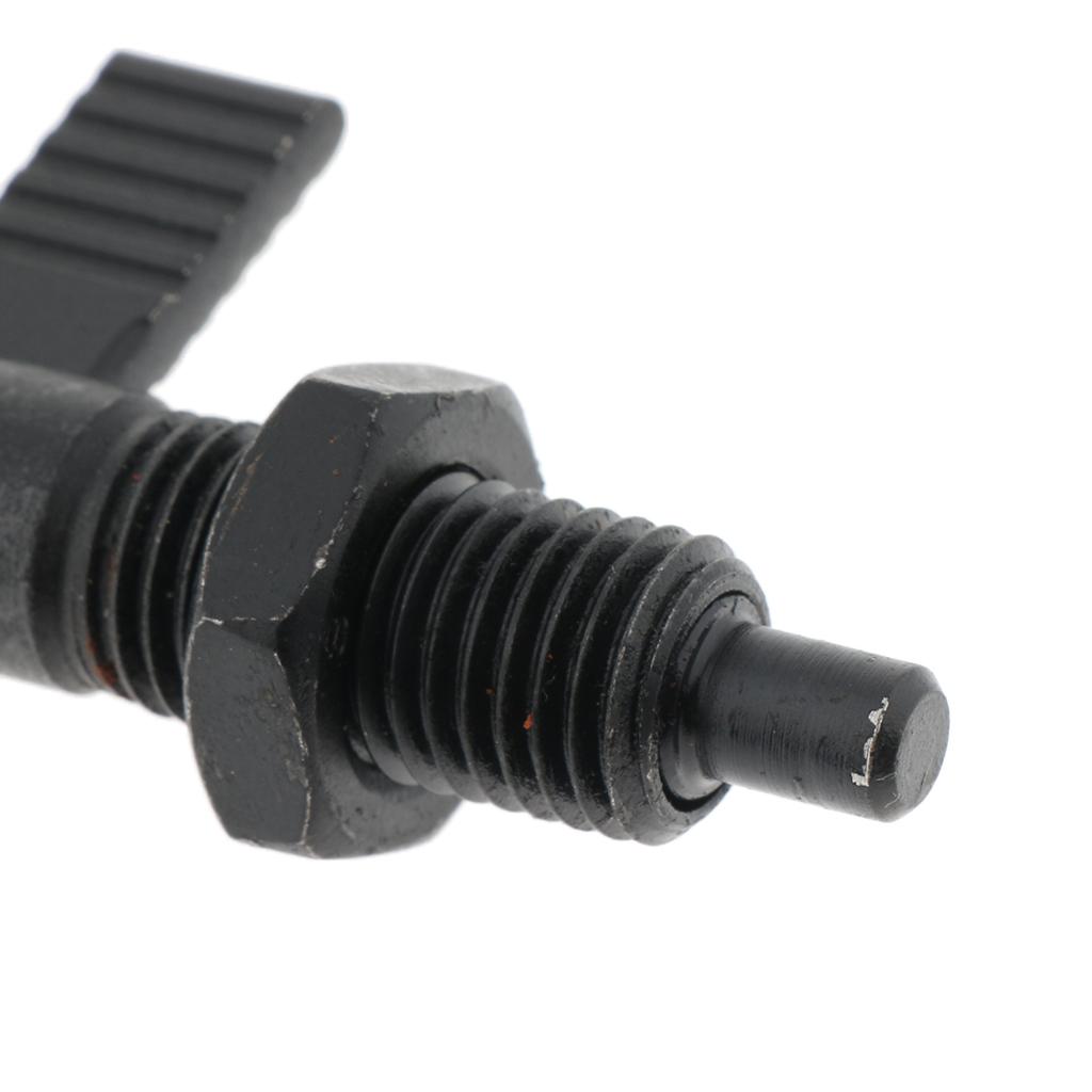 Indexing Plunger With Lock Nut, Lock-out, Steel, Thread M16 M12