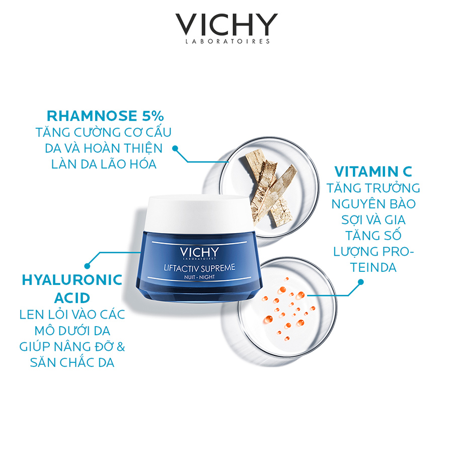 Kem Dưỡng Giúp Chống Nhăn Và Làm Săn Chắc Da Ban Đêm - Liftactiv Ds Night Cream Vichy 50ml - 100458675