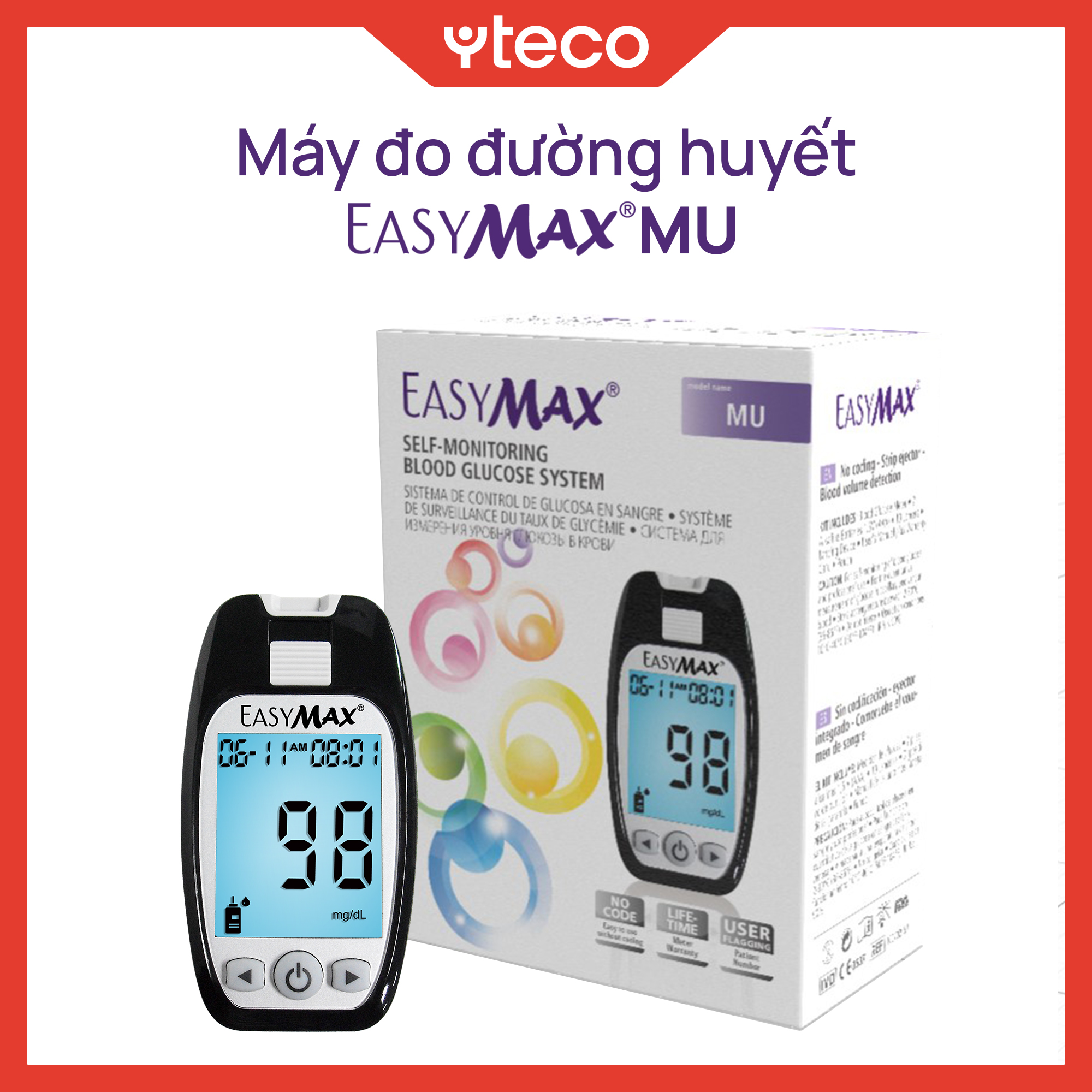 Máy đo đường huyết EasyMax MU