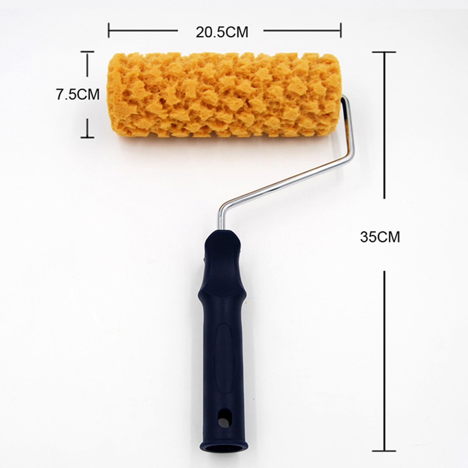 Portable Sponge Paint Roller Art Decorators Brush Smooth DIY Supplies for Interior
