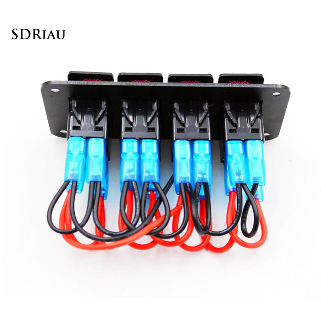 Bảng Công Tắc Điều Khiển 4 Nút Xqcljx 12v-24v Cho Xe Hơi