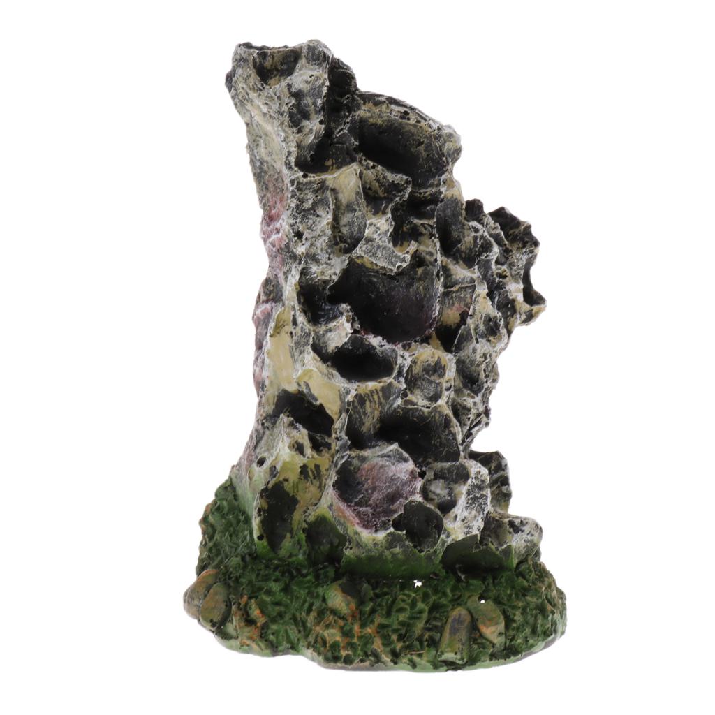 Resin Artificial Mountain Ornament Aquarium Fish Tank Landscape Decoration