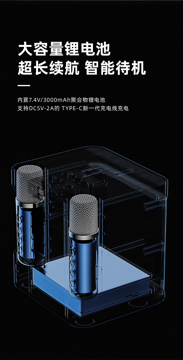 Loa Karaoke Bluetooth SU-YOSO YS-203 Kèm 2 Micro Không Dây ( Hàng Chính Hãng )