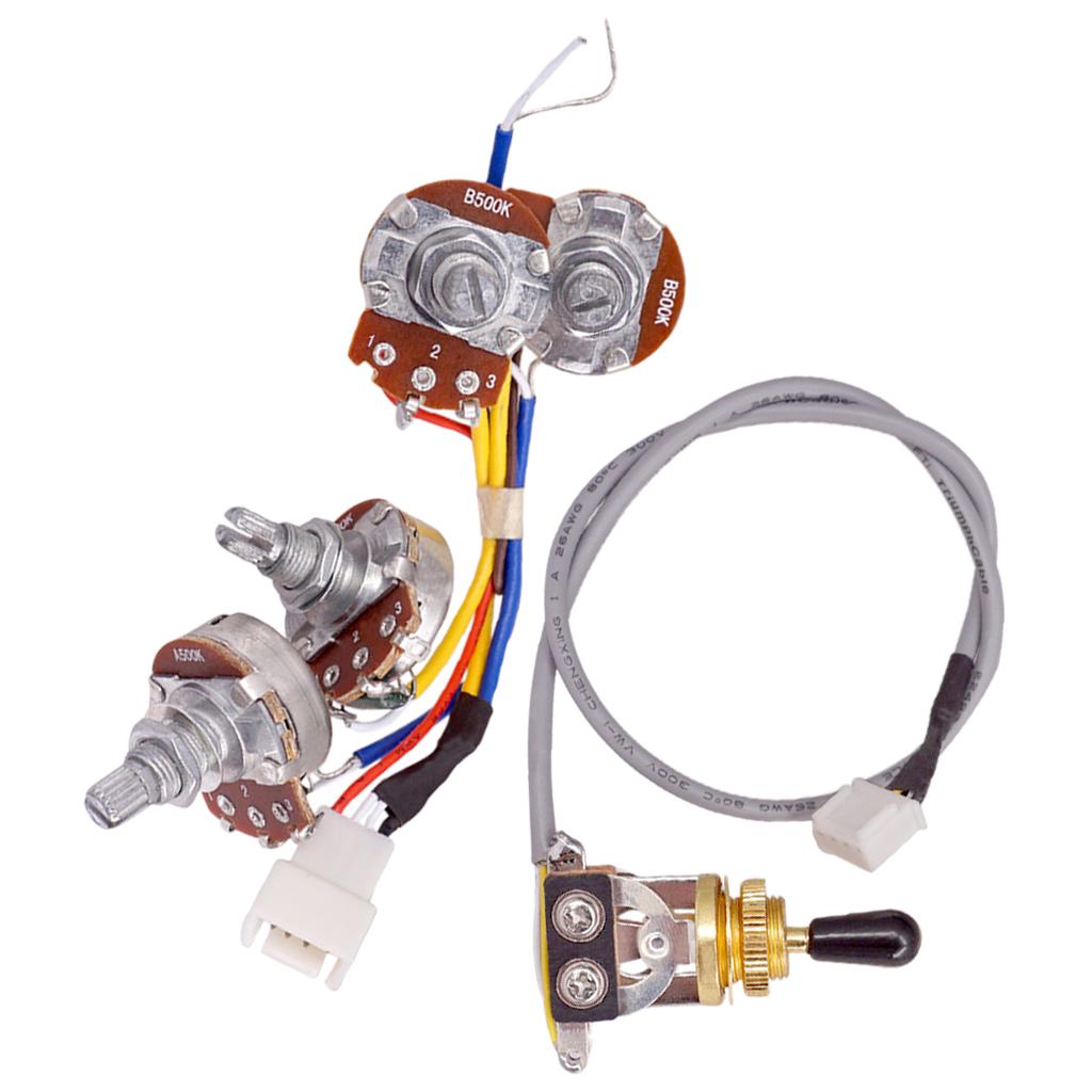 Guitar Potentiometer A500K B500K Pot w Toggle Switch Set for Electric Guitar