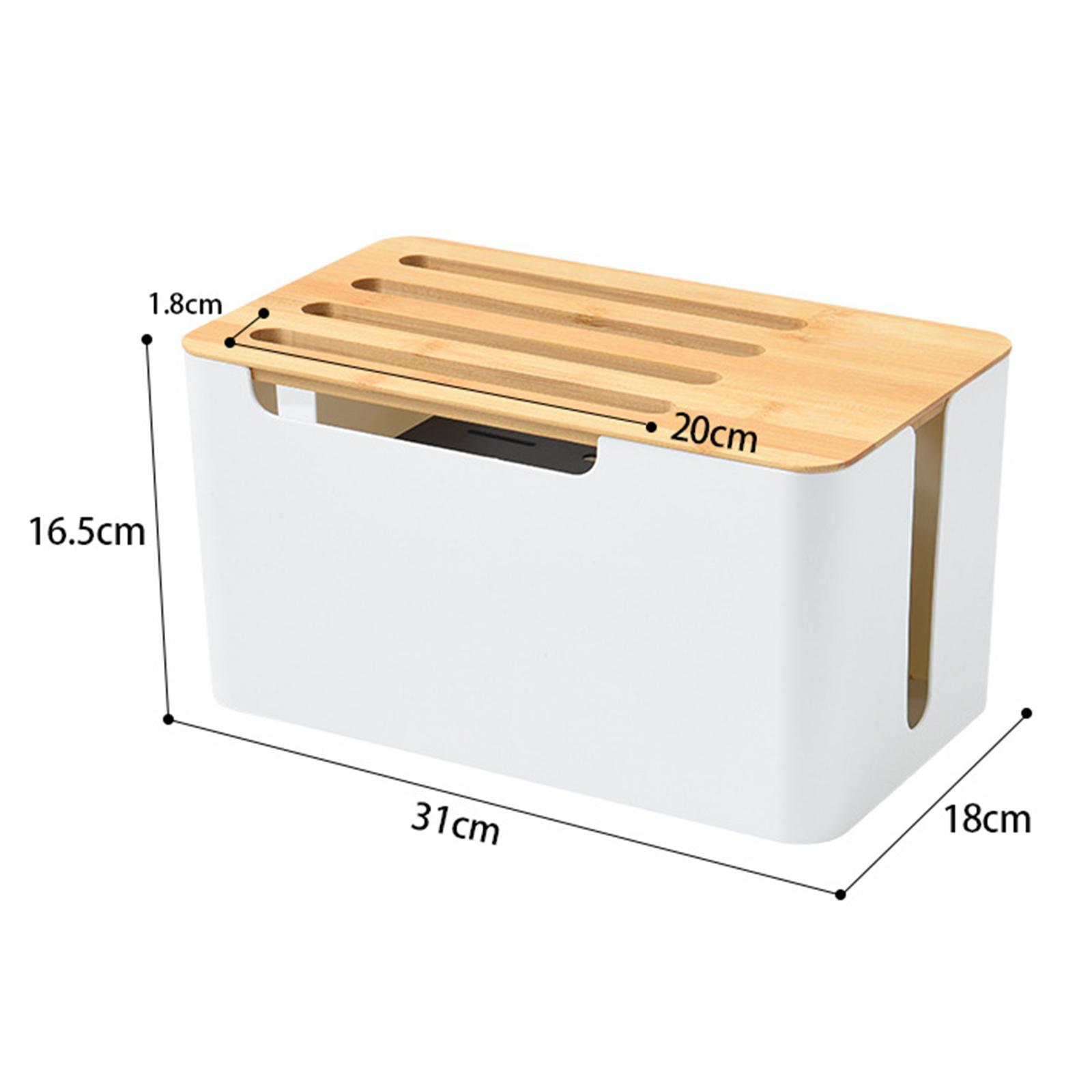 Router Shelf Storage Box Cable Management Organizer Cable Bracket for Office