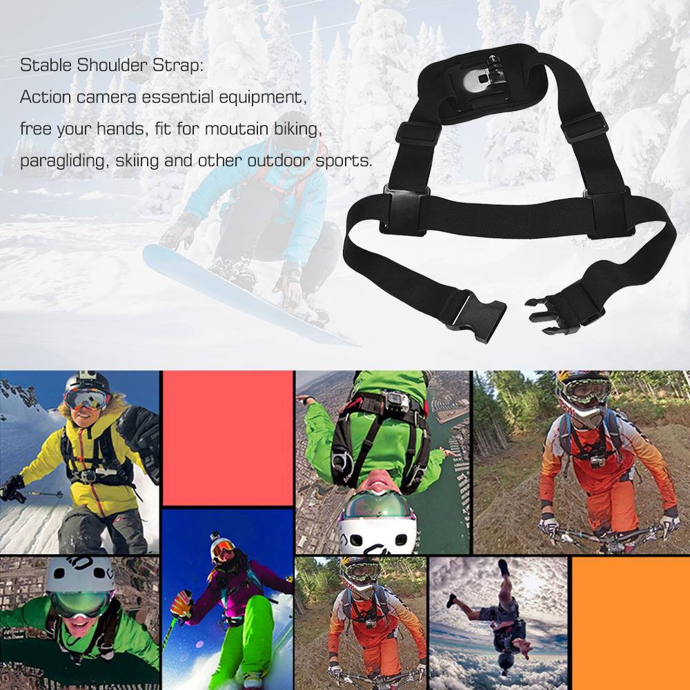 Camera hành động có thể điều chỉnh Giá treo dây đeo ngực đơn cho GoPro hero 7/6/5/4 SJCAM / YI