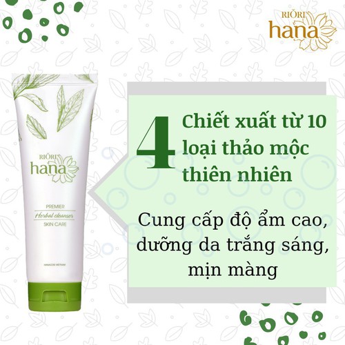 (DẠNG GÓI) Sữa Rửa Mặt Thảo Dược RIORI Herbal Cleanser 1,5g