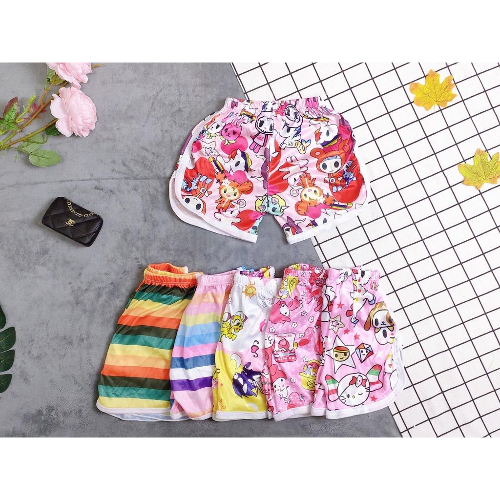 Set 10 Quần Đùi Cotton Bé Trai và Bé Gái (giao màu ngẫu nhiên theo phân loại