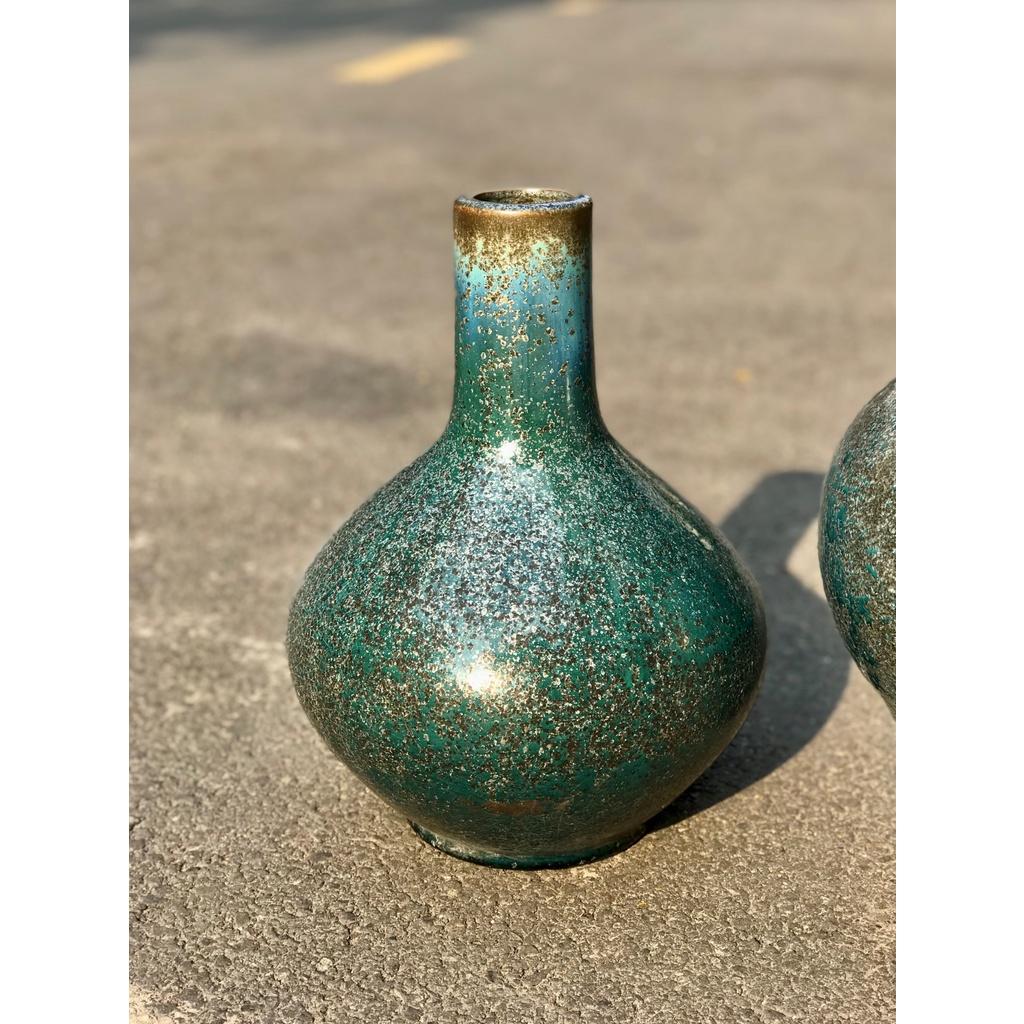 BÌNH HOA GỐM SỨ XUẤT KHẨU TRANG TRÍ DECOR BÌNH CẤM HOA XK16