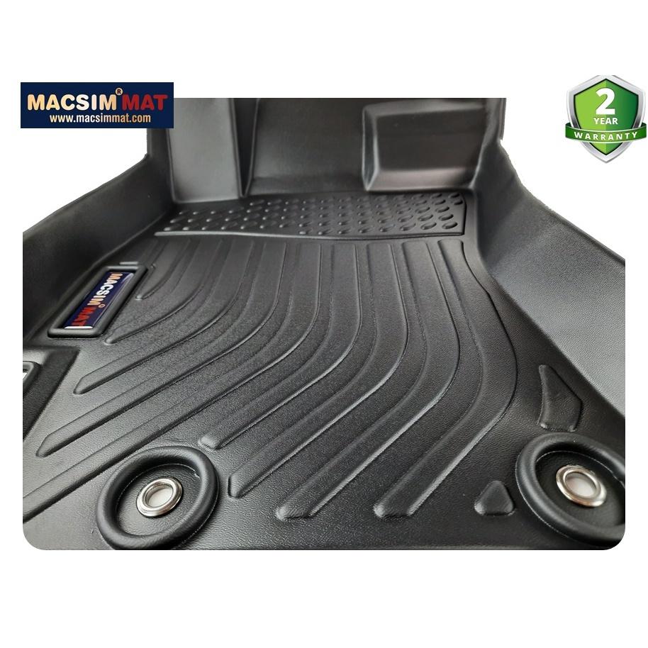 Thảm lót sàn xe ô tô Subaru Forester 2013- 2018 Nhãn hiệu Macsim chất liệu nhựa TPV cao cấp màu đen