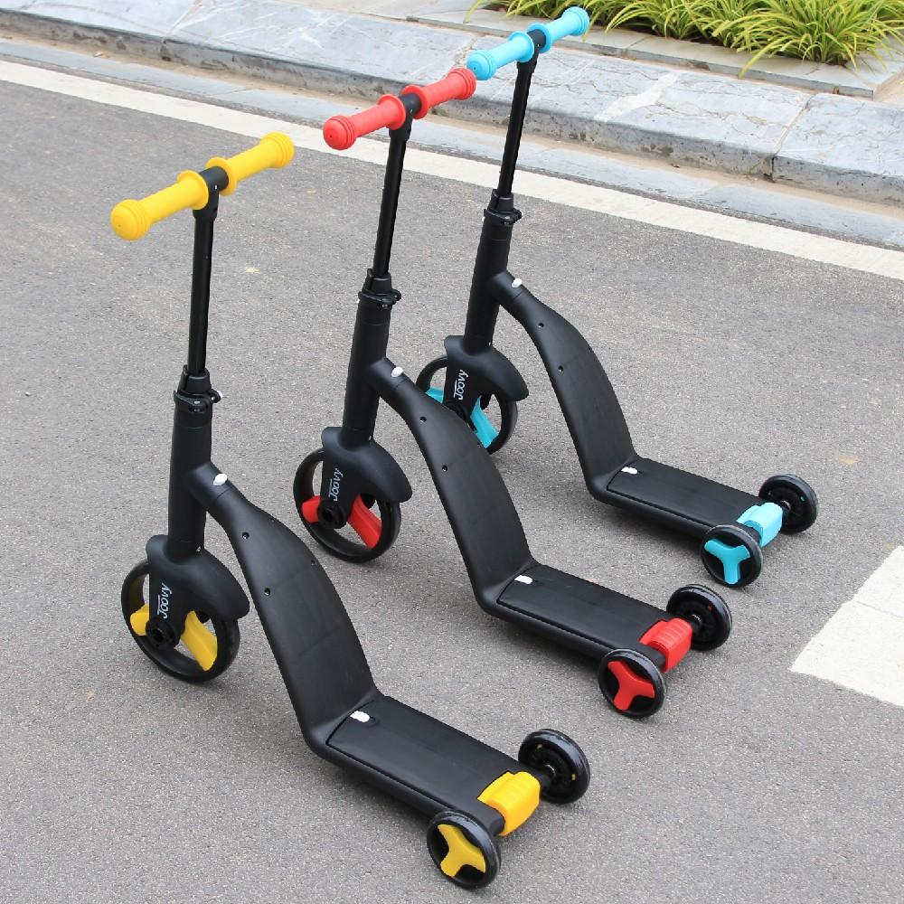 Xe trượt Scooter cho bé kiêm Xe chòi chân và Xe đạp 3 trong 1 cho trẻ em từ 1 tới 6 tuổi Nadle TF3 Joovy