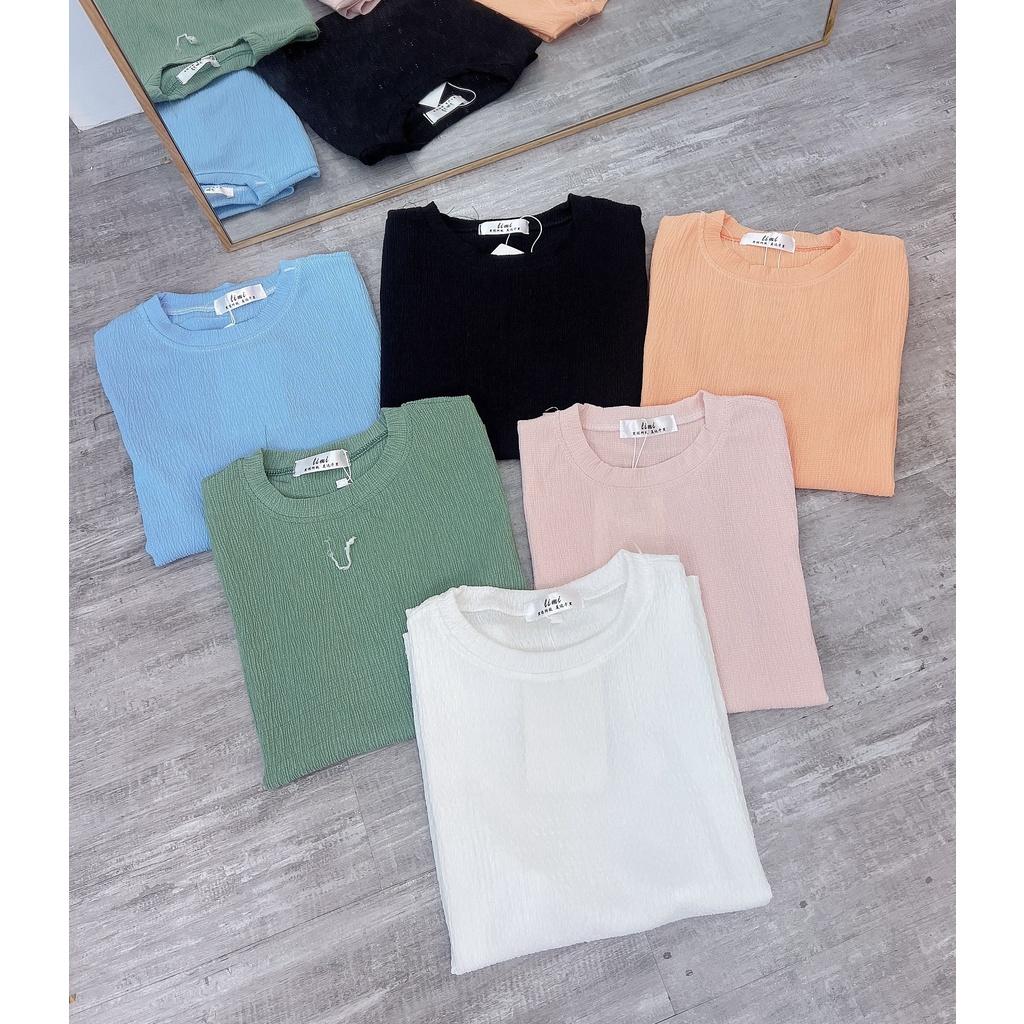 Áo nhăn cổ tròn basic SV530