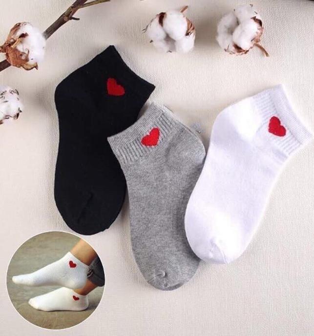 ComBo 10 Đôi Tất Trái Tim Siêu Xinh