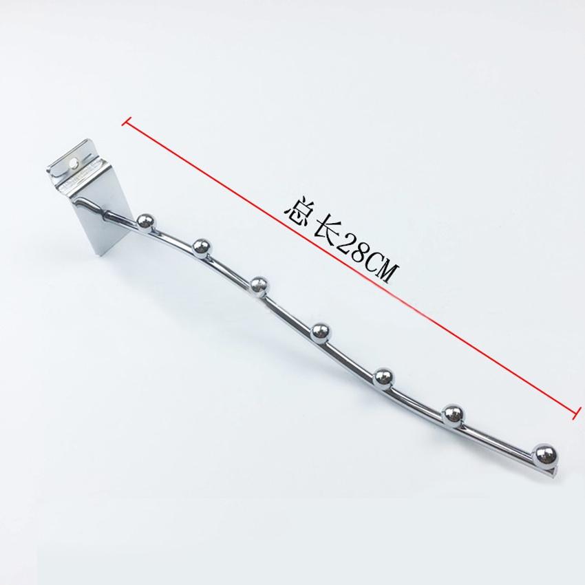 Móc treo đồ,tay treo đồ cho gian hàng vào khe móc 25mm có thể điều chỉnh trên ray 206824