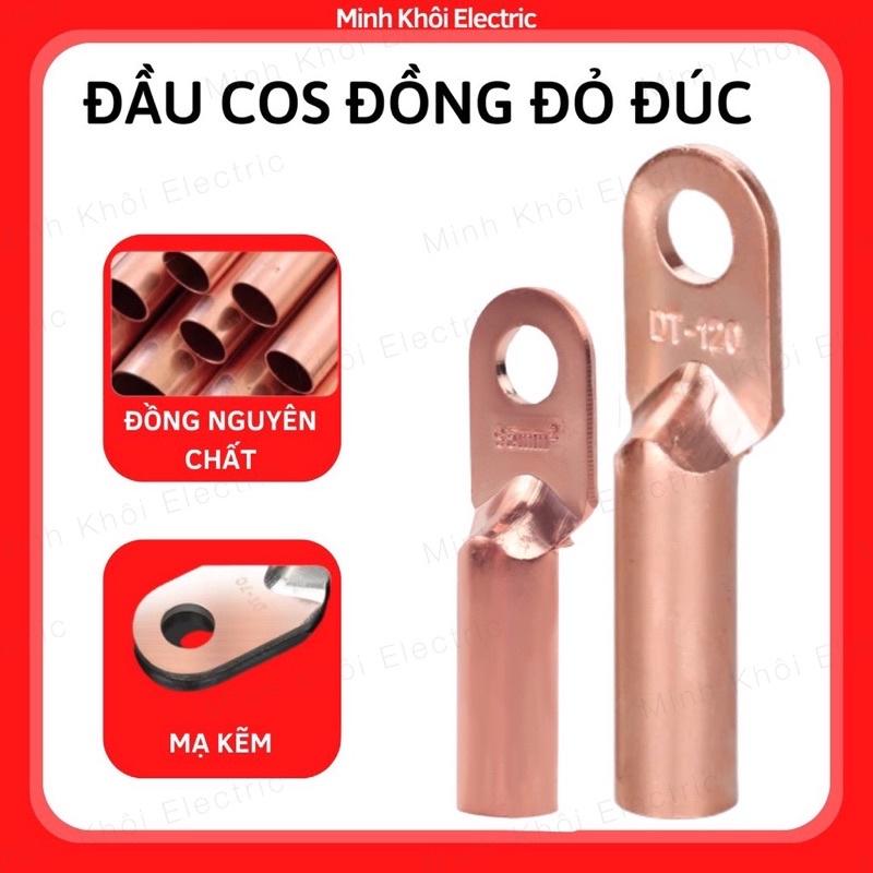 Đầu Cos Đồng Đỏ Đúc, đầu cos đồng đúc, cốt trần, cốt dài tròn