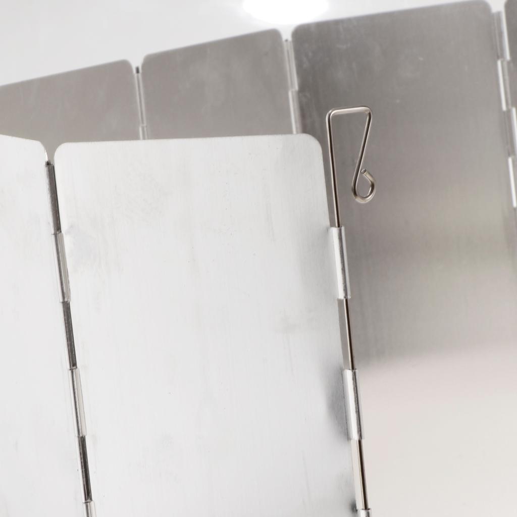 Folding Camping Cooker Gas Stove Wind Shield Screen Flexible Windshield