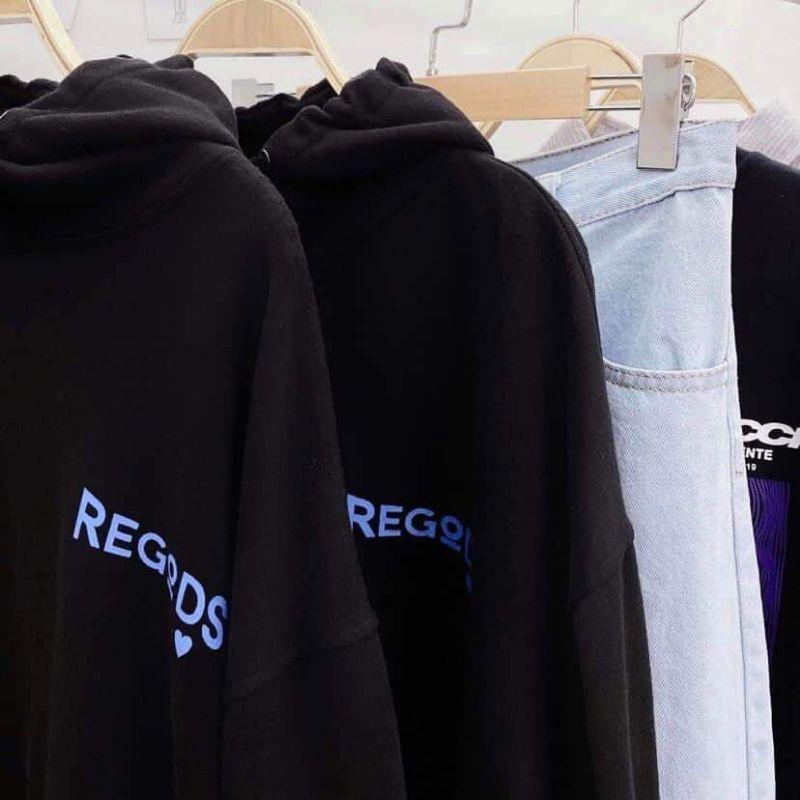 Áo Hoodie nỉ lót Bông Reg0d Form rộng Unisex ( ảnh thật