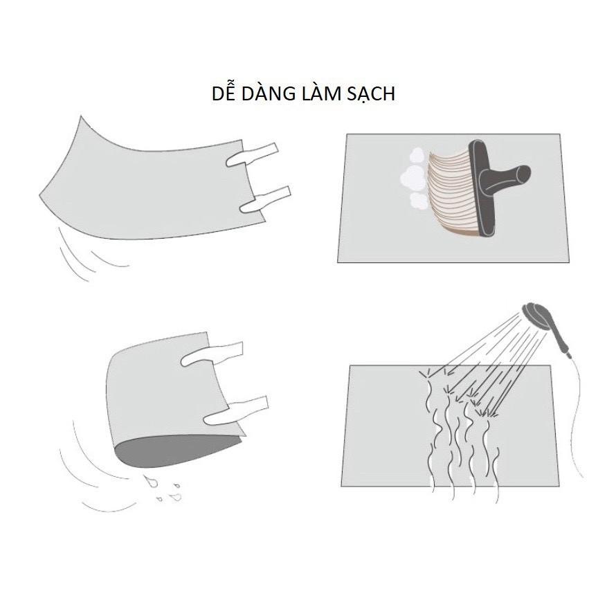 Bộ 2 Thảm Bếp Hàng Loại 1 Dày Và Mịn Thấm Hút Tốt, Mặt Đáy Chống trơn, Mặt Thảm Bali