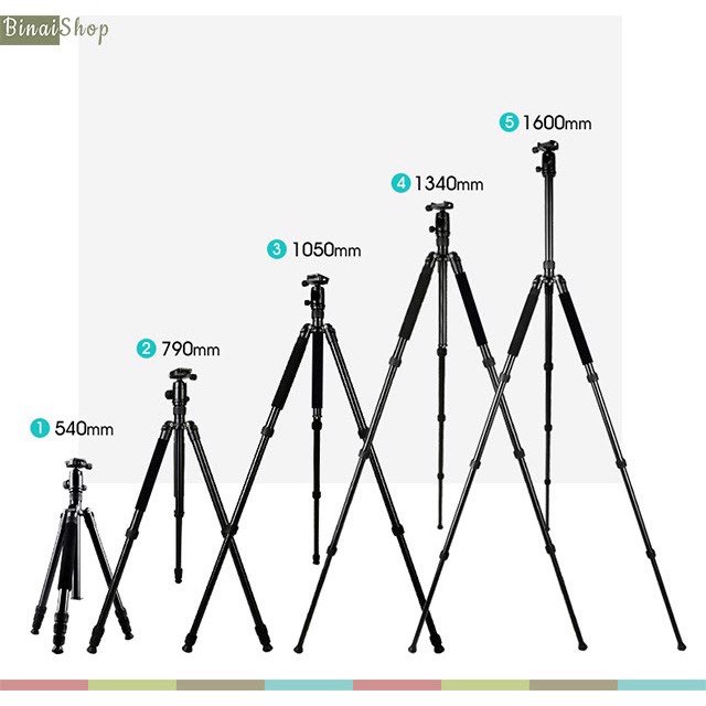 Weifeng WF-6620A - Chân Đế Tripod Máy Ảnh - Hàng chính hãng
