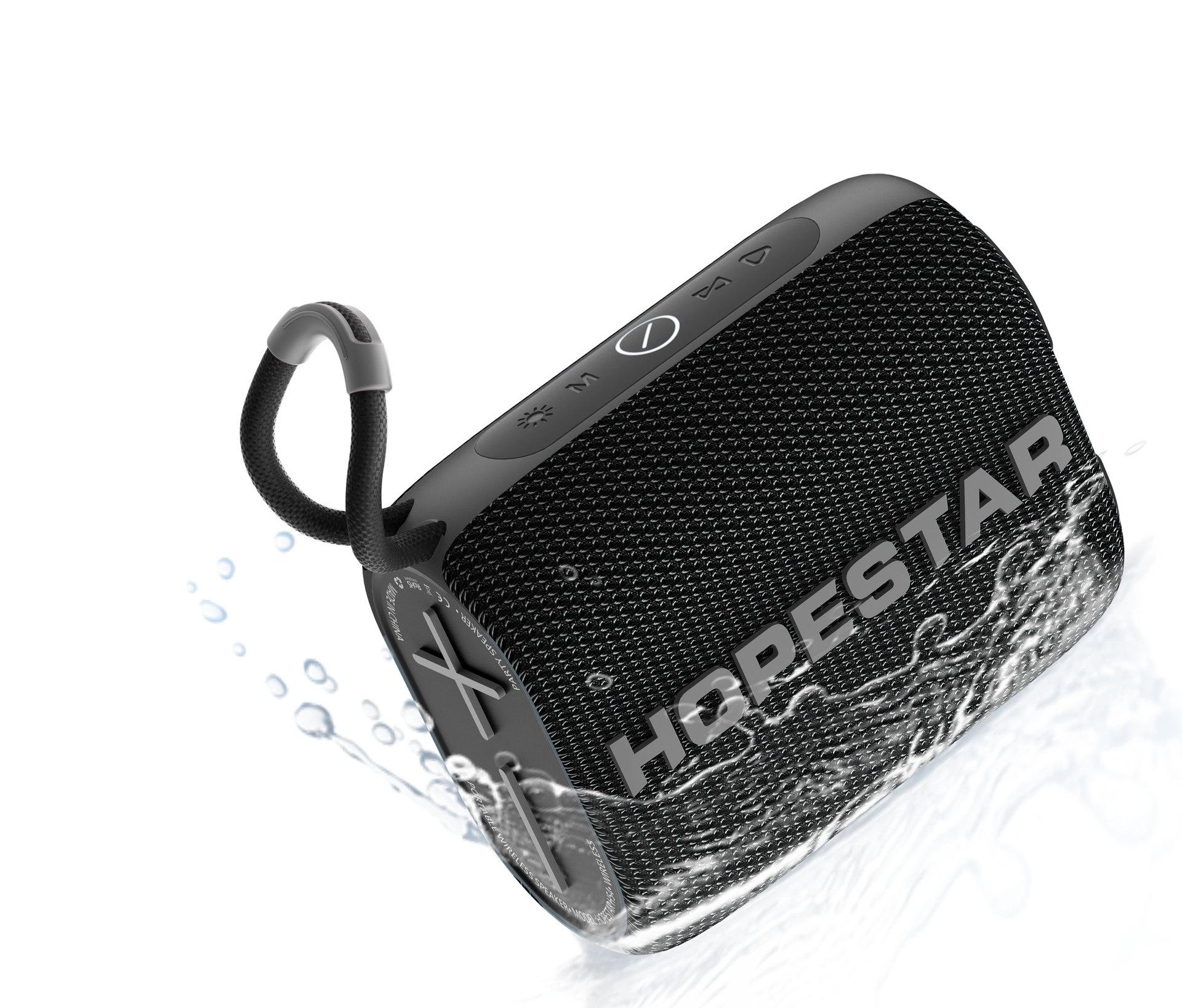 Hopestar H54 Loa Bluetooth Kết nối không dây di động Audio Audio Stereo Hỗ trợ Thẻ TF Điện thoại di động Màu sắc phổ quát: Đen