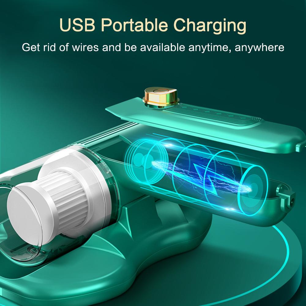 Máy Diệt Mạt Cầm Tay Không Dây 20Kpa 300W 2000Mah