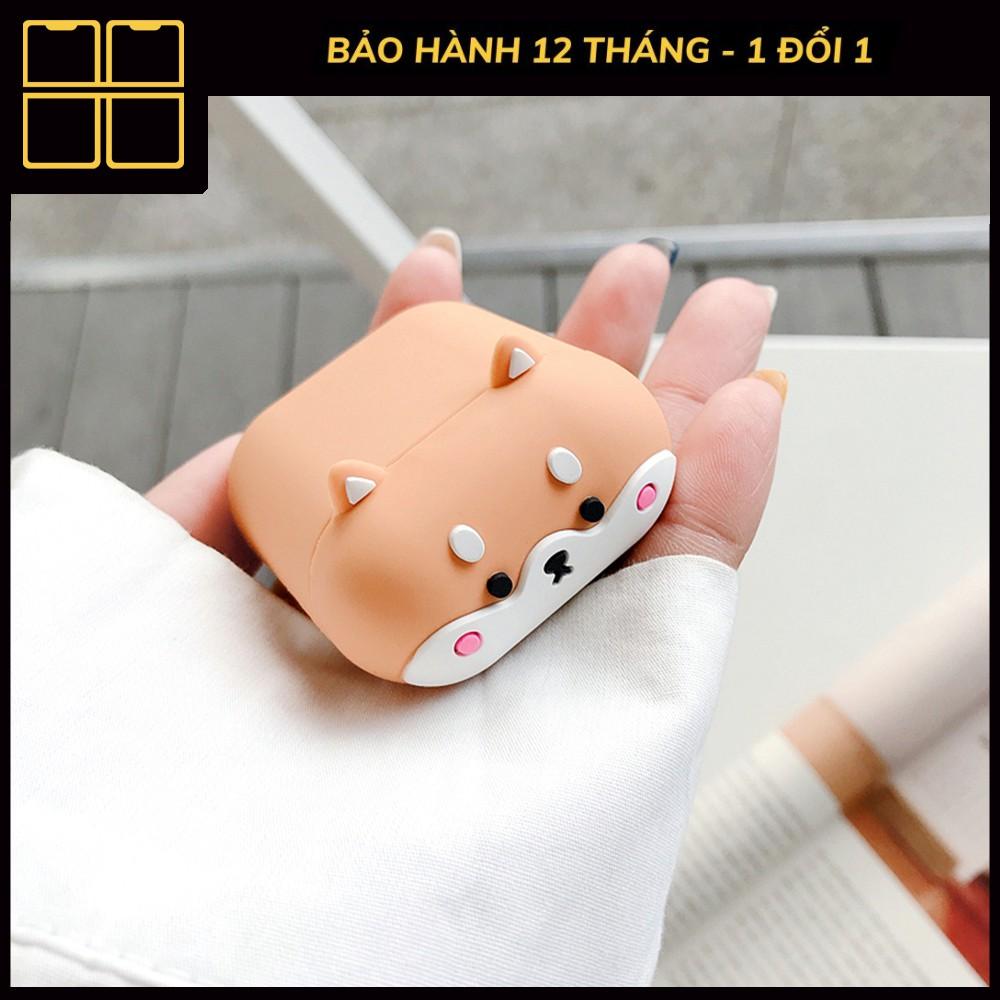 Vỏ Ốp Dành Cho Airpod Case 1/2/Pro chống va đập, ốp Dành Cho airpod siêu dễ thương Shiba Inu