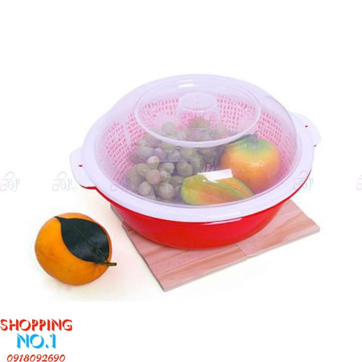RỔ NHỰA CÓ NẮP THAU 3217