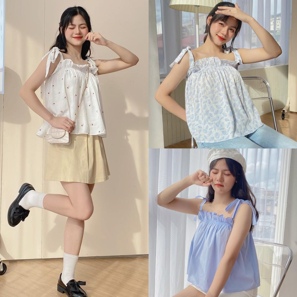 Áo hai dây phong cách Hàn quốc, áo 2 dây ulzzang - Made by Toneontone TOT